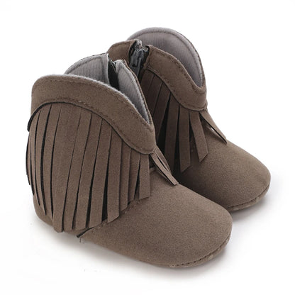 Tassel baby boots for boys and girls