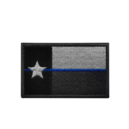 Texas Flag Embroidered Patches Don't Mess With Texas Map Thin Blue Line Appliqued Sticker Chevron Strip Patch For Clothing Bag