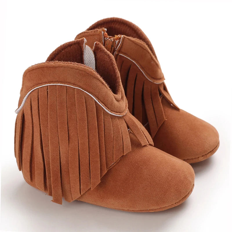 Tassel baby boots for boys and girls