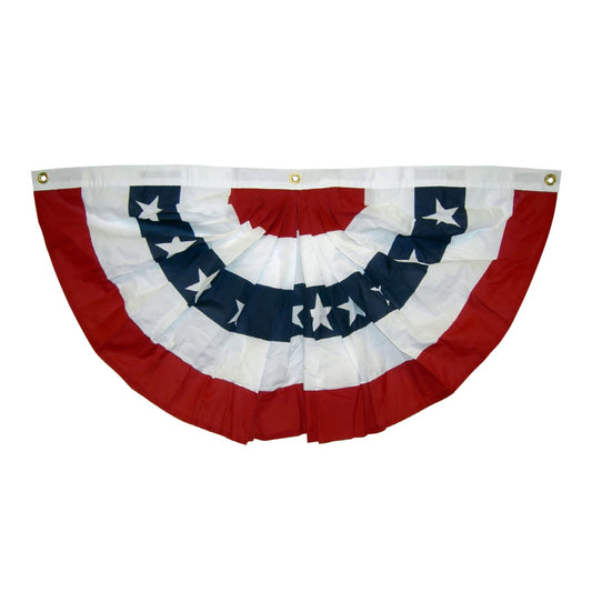 Texas Pleated Fan bunting Half Banner flag