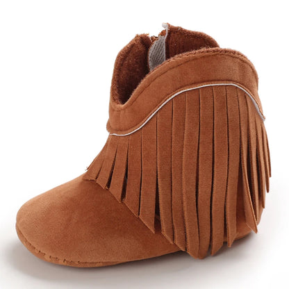 Tassel baby boots for boys and girls