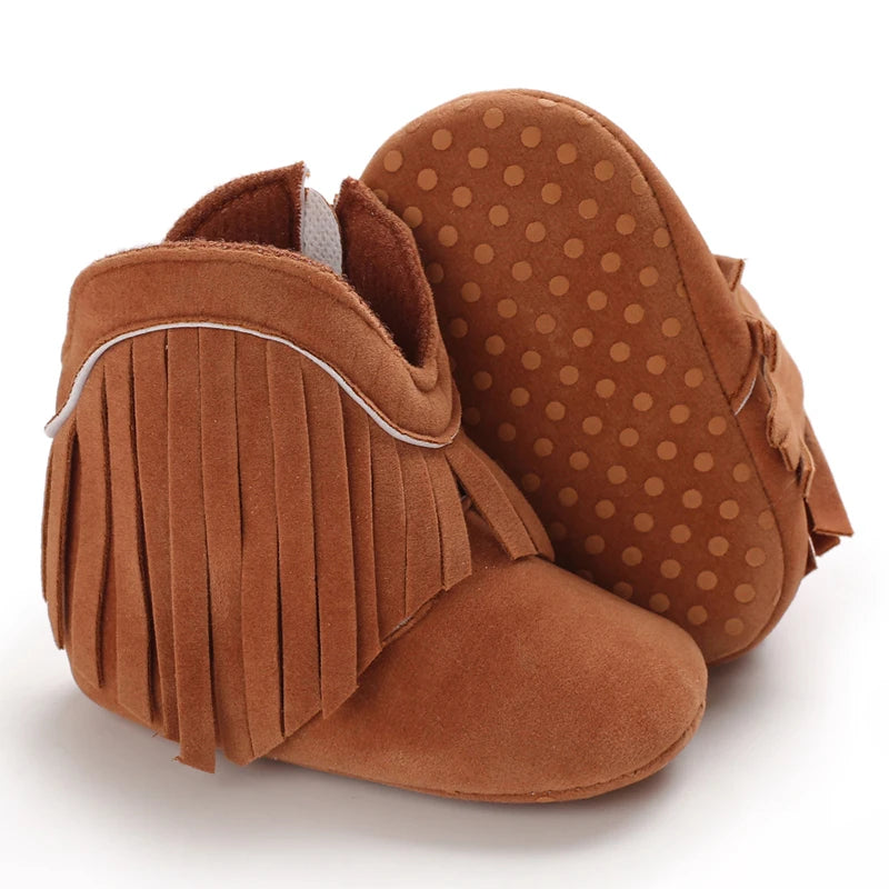 Tassel baby boots for boys and girls