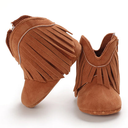 Tassel baby boots for boys and girls