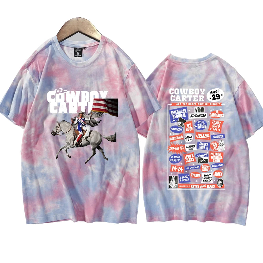 Cowboy Carter Graphic Tie-Dye T-Shirt