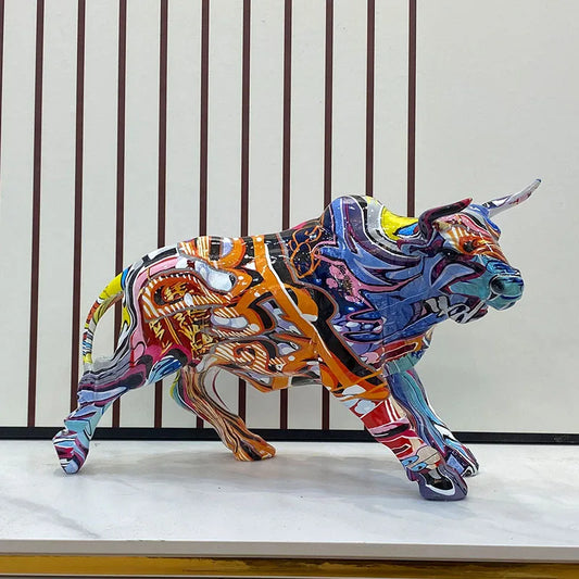 Nordic Creativity Wall Street Resin Bull Sculp