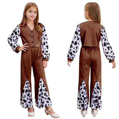 Kids Girls Western Cowboy Costume