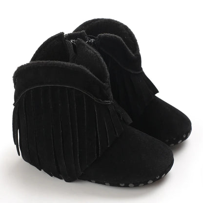 Tassel baby boots for boys and girls