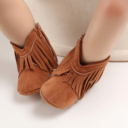 Tassel baby boots for boys and girls