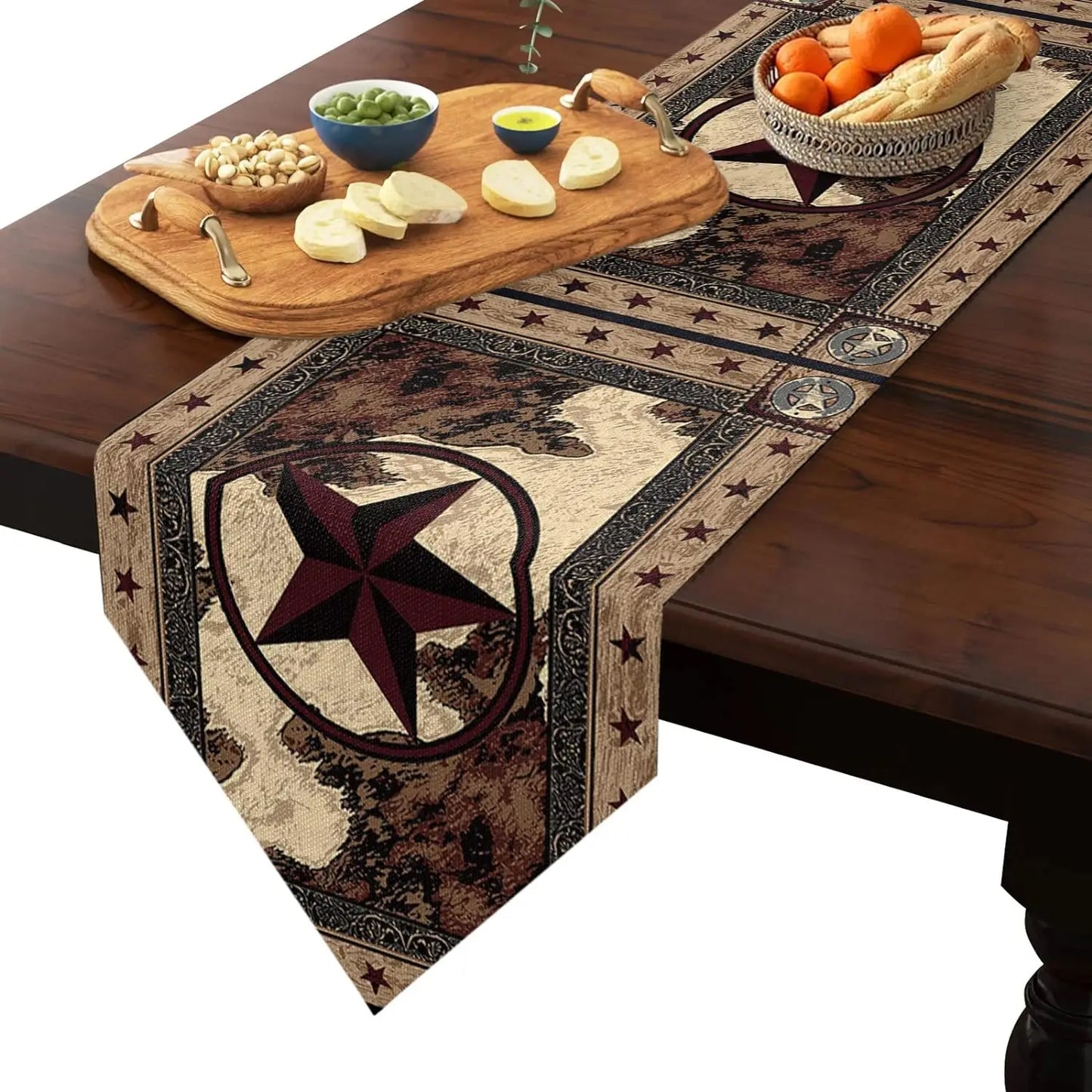 Texas Map Linen Table Runners