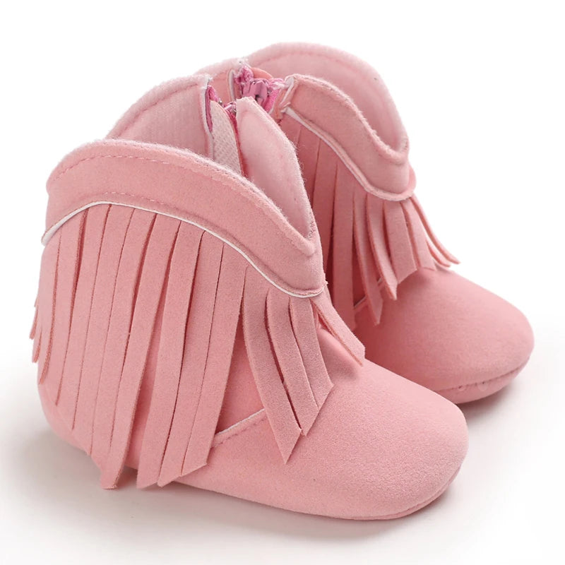 Tassel baby boots for boys and girls