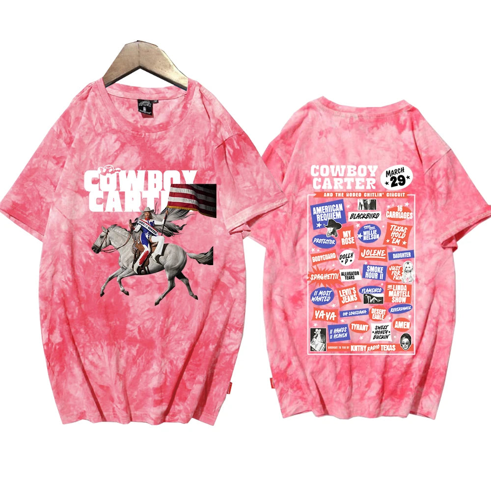 Cowboy Carter Graphic Tie-Dye T-Shirt