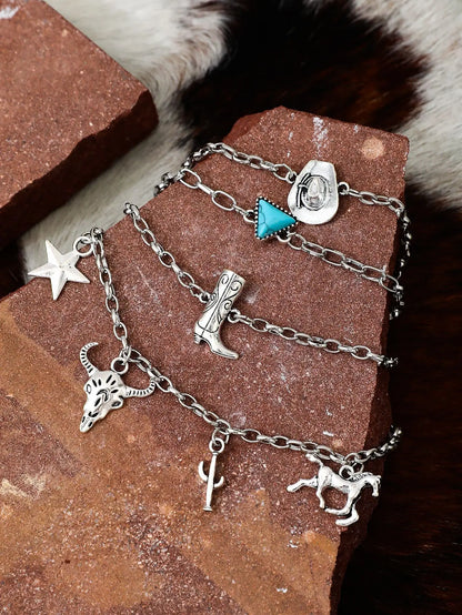 Vintage Western Cowboy Style Pendant Bracelets