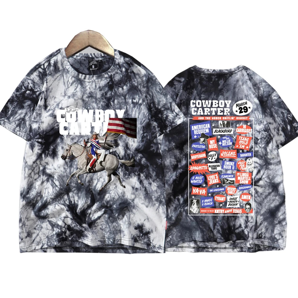 Cowboy Carter Graphic Tie-Dye T-Shirt