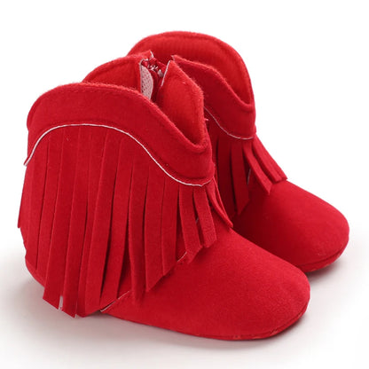 Tassel baby boots for boys and girls